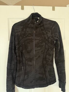 lululemon athletica Black Camo Full-Zip Bomber Jacket